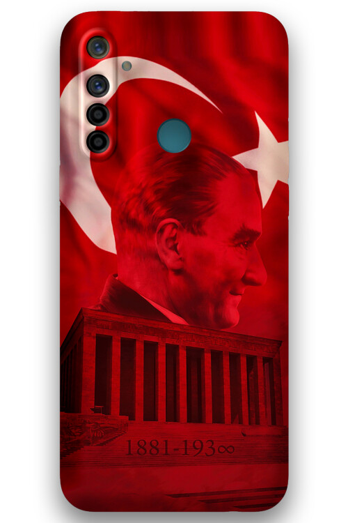 5848 realme 5i 6i ataturk desenli kilif
