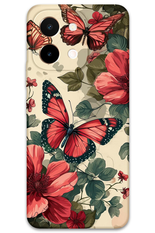 5795 vivo y28 kelebek desenli kilif